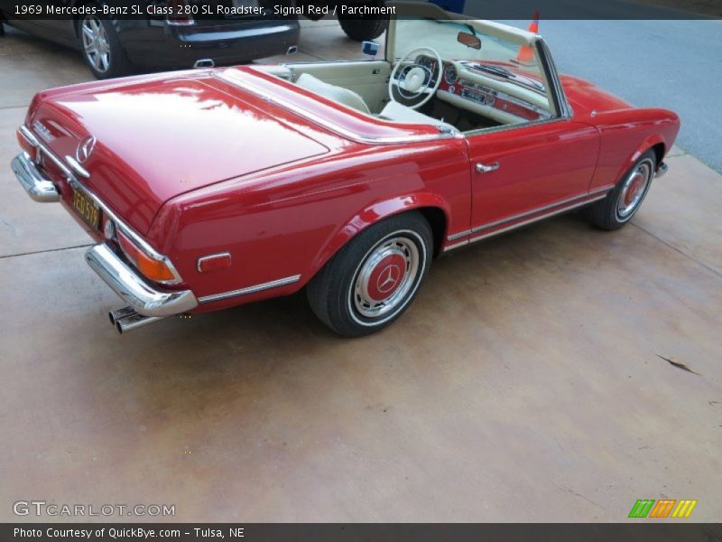 Signal Red / Parchment 1969 Mercedes-Benz SL Class 280 SL Roadster