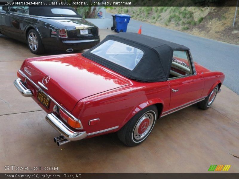 Signal Red / Parchment 1969 Mercedes-Benz SL Class 280 SL Roadster