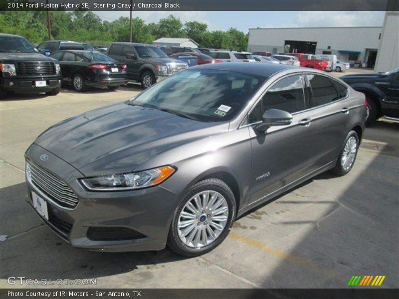 Sterling Gray / Charcoal Black 2014 Ford Fusion Hybrid SE