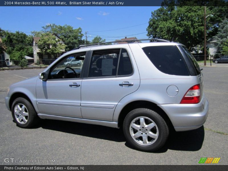 Brilliant Silver Metallic / Ash Grey 2004 Mercedes-Benz ML 500 4Matic