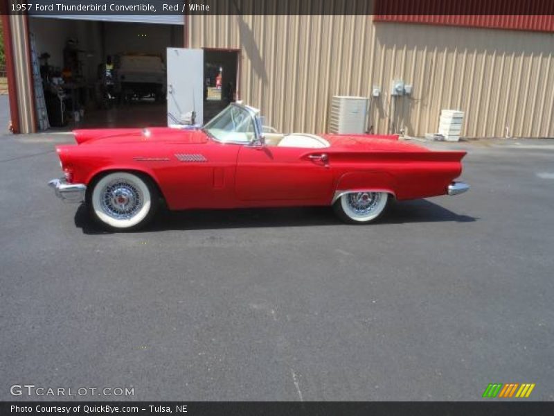Red / White 1957 Ford Thunderbird Convertible