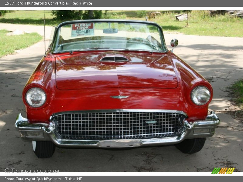 Red / White 1957 Ford Thunderbird Convertible