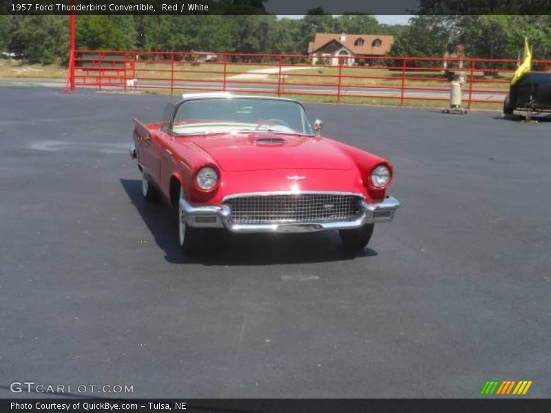 Red / White 1957 Ford Thunderbird Convertible