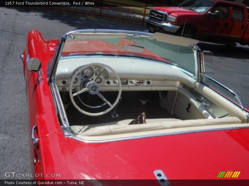 Red / White 1957 Ford Thunderbird Convertible