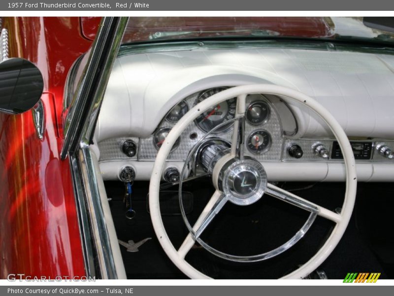 Red / White 1957 Ford Thunderbird Convertible