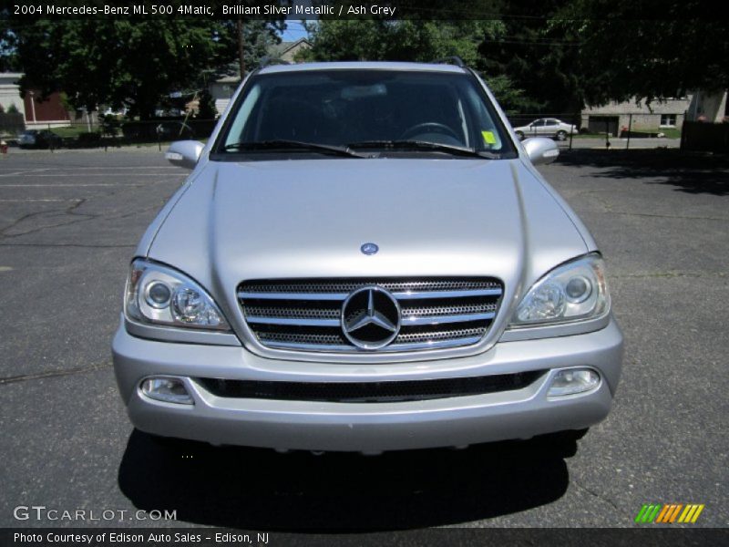 Brilliant Silver Metallic / Ash Grey 2004 Mercedes-Benz ML 500 4Matic