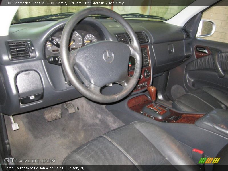 Brilliant Silver Metallic / Ash Grey 2004 Mercedes-Benz ML 500 4Matic