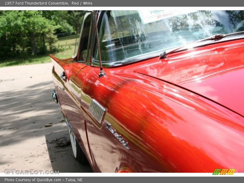 Red / White 1957 Ford Thunderbird Convertible