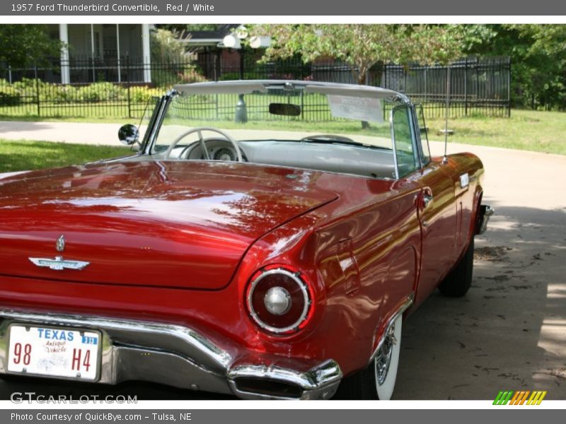 Red / White 1957 Ford Thunderbird Convertible