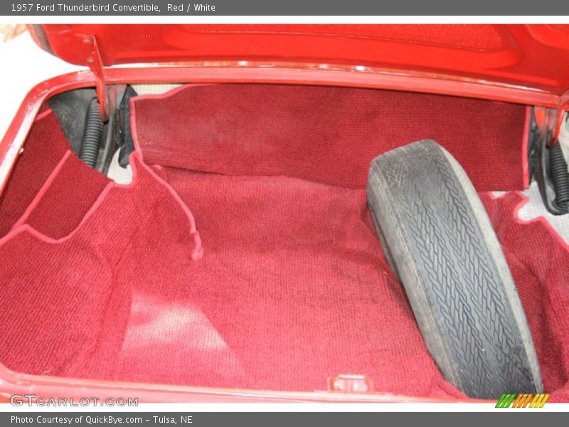 Red / White 1957 Ford Thunderbird Convertible