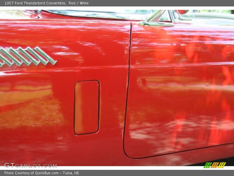 Red / White 1957 Ford Thunderbird Convertible