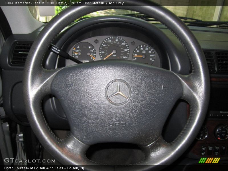 Brilliant Silver Metallic / Ash Grey 2004 Mercedes-Benz ML 500 4Matic