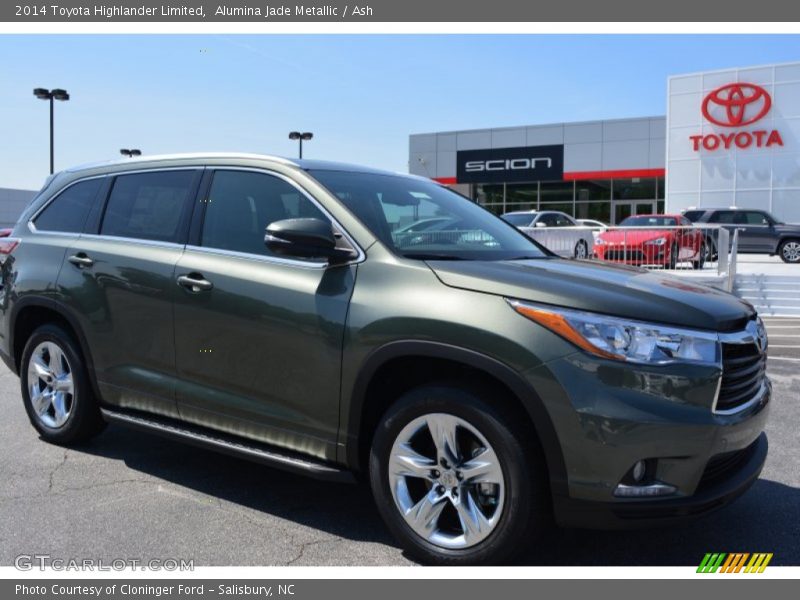 Alumina Jade Metallic / Ash 2014 Toyota Highlander Limited