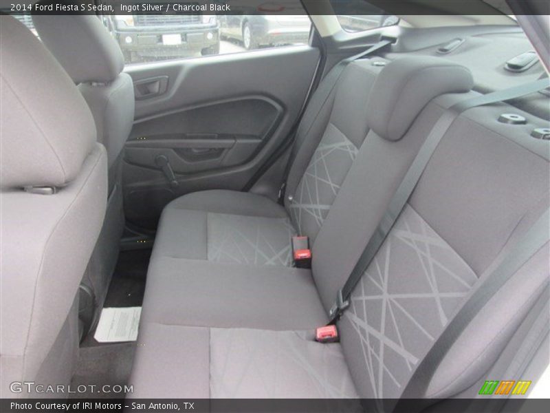 Ingot Silver / Charcoal Black 2014 Ford Fiesta S Sedan