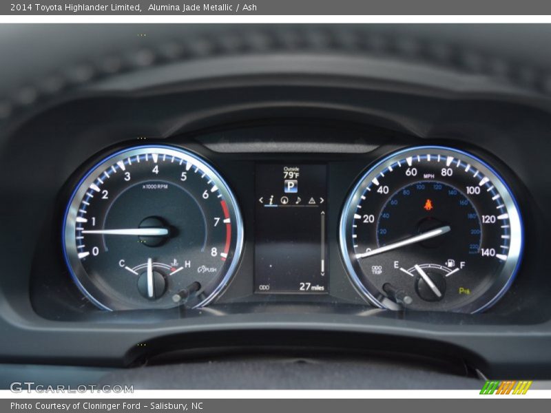  2014 Highlander Limited Limited Gauges