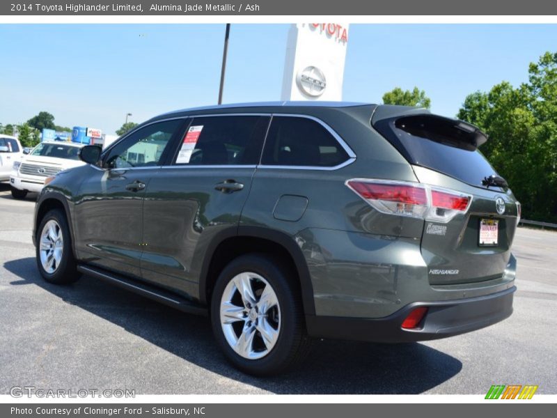 Alumina Jade Metallic / Ash 2014 Toyota Highlander Limited