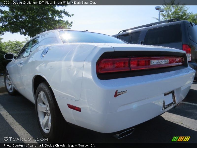 Bright White / Dark Slate Gray 2014 Dodge Challenger SXT Plus