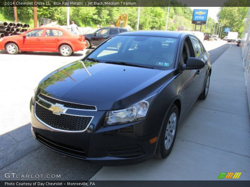 Blue Ray Metallic / Jet Black/Medium Titanium 2014 Chevrolet Cruze LS