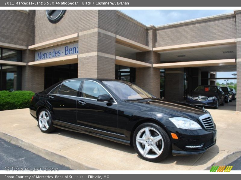 Black / Cashmere/Savanah 2011 Mercedes-Benz S 550 4Matic Sedan
