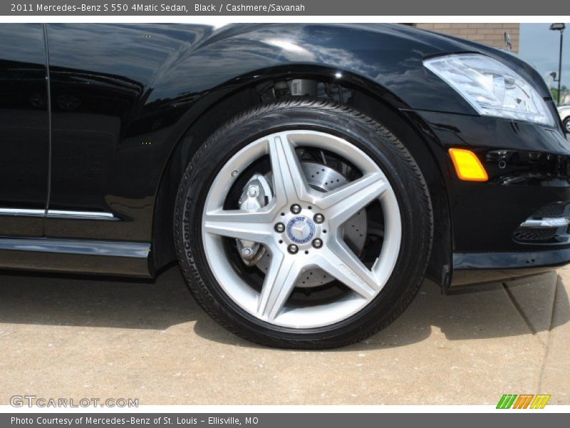 Black / Cashmere/Savanah 2011 Mercedes-Benz S 550 4Matic Sedan