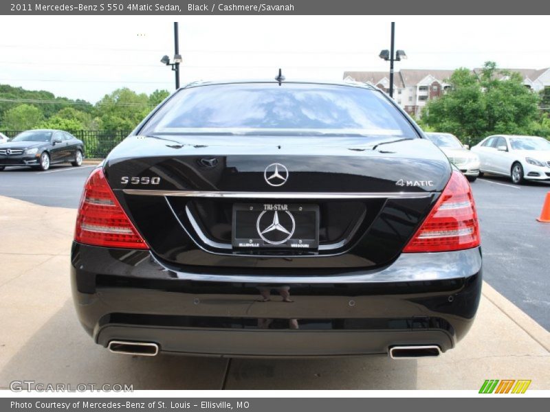 Black / Cashmere/Savanah 2011 Mercedes-Benz S 550 4Matic Sedan