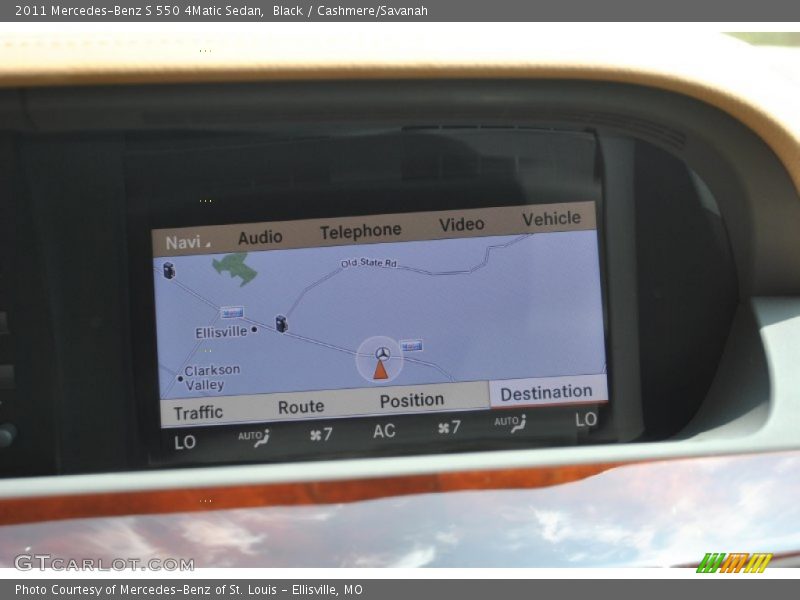 Black / Cashmere/Savanah 2011 Mercedes-Benz S 550 4Matic Sedan