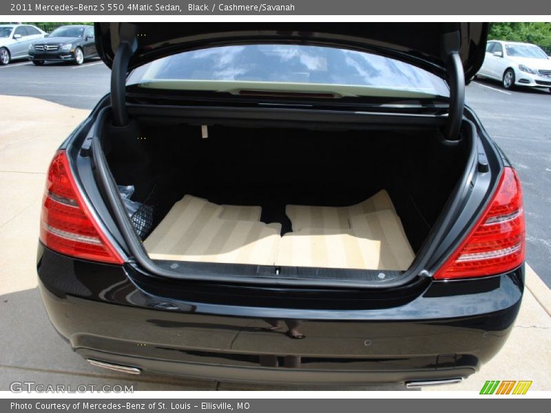 Black / Cashmere/Savanah 2011 Mercedes-Benz S 550 4Matic Sedan