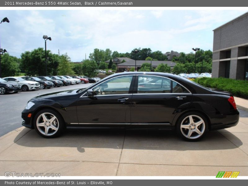 Black / Cashmere/Savanah 2011 Mercedes-Benz S 550 4Matic Sedan