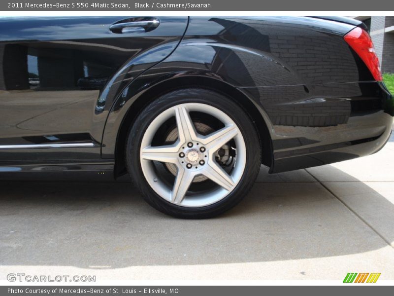 Black / Cashmere/Savanah 2011 Mercedes-Benz S 550 4Matic Sedan