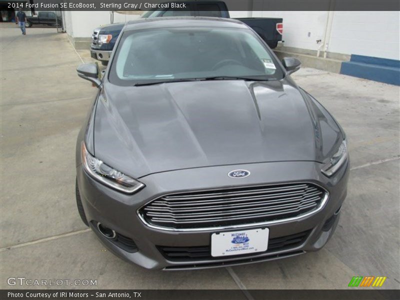 Sterling Gray / Charcoal Black 2014 Ford Fusion SE EcoBoost