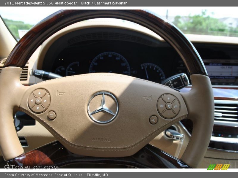 Black / Cashmere/Savanah 2011 Mercedes-Benz S 550 4Matic Sedan
