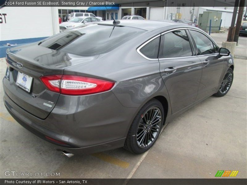 Sterling Gray / Charcoal Black 2014 Ford Fusion SE EcoBoost