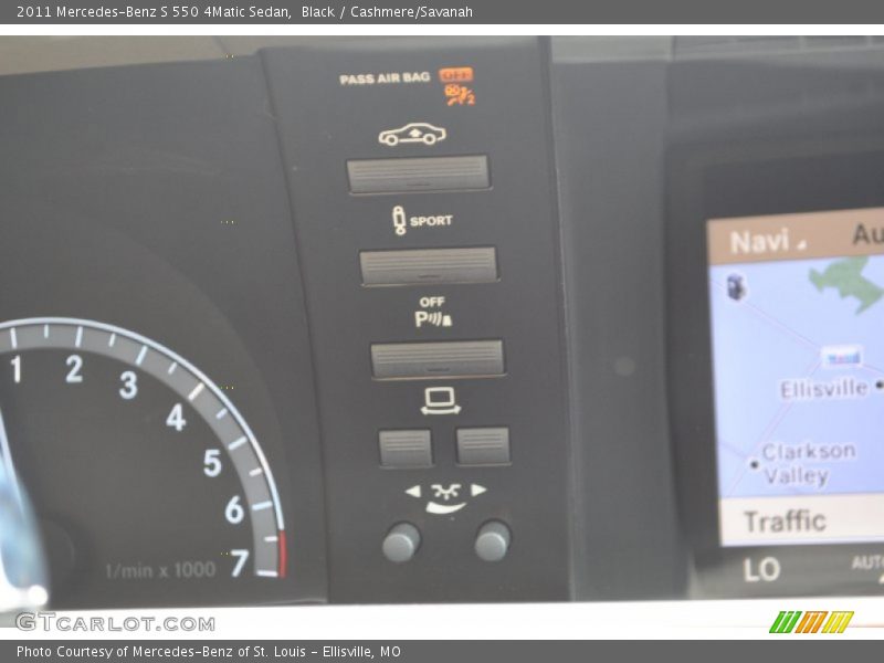 Black / Cashmere/Savanah 2011 Mercedes-Benz S 550 4Matic Sedan