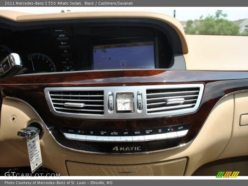 Black / Cashmere/Savanah 2011 Mercedes-Benz S 550 4Matic Sedan