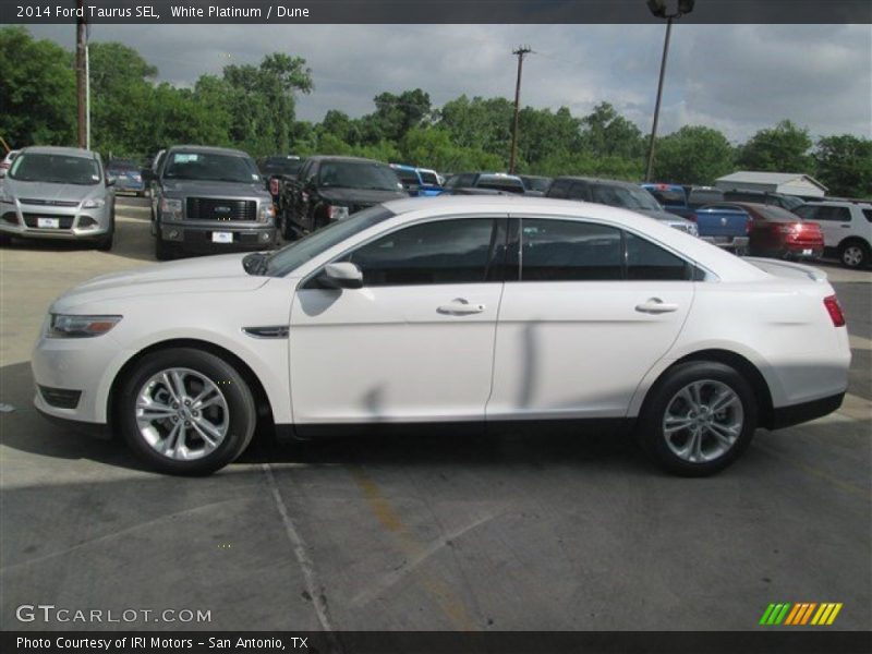 White Platinum / Dune 2014 Ford Taurus SEL