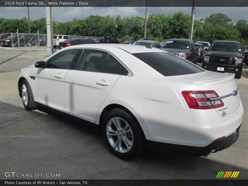 White Platinum / Dune 2014 Ford Taurus SEL