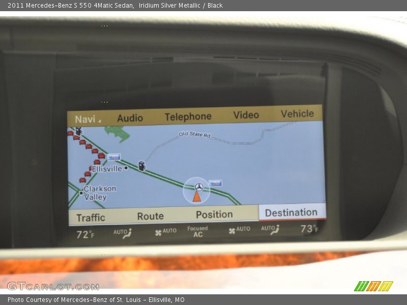 Navigation of 2011 S 550 4Matic Sedan