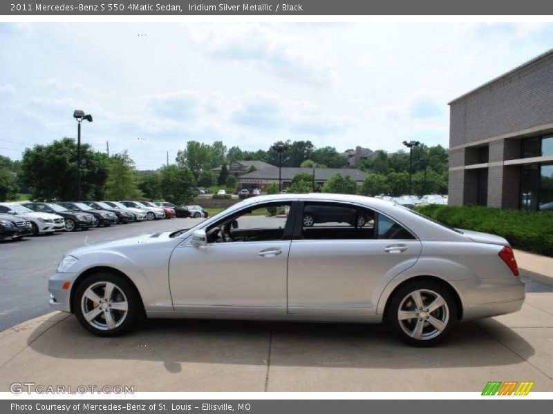 Iridium Silver Metallic / Black 2011 Mercedes-Benz S 550 4Matic Sedan