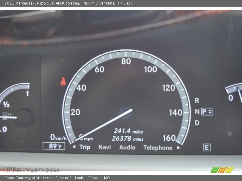 Iridium Silver Metallic / Black 2011 Mercedes-Benz S 550 4Matic Sedan