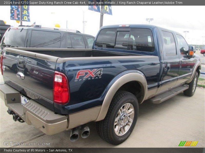 Blue Jeans Metallic / King Ranch Chaparral Leather/Adobe Trim 2014 Ford F250 Super Duty King Ranch Crew Cab 4x4