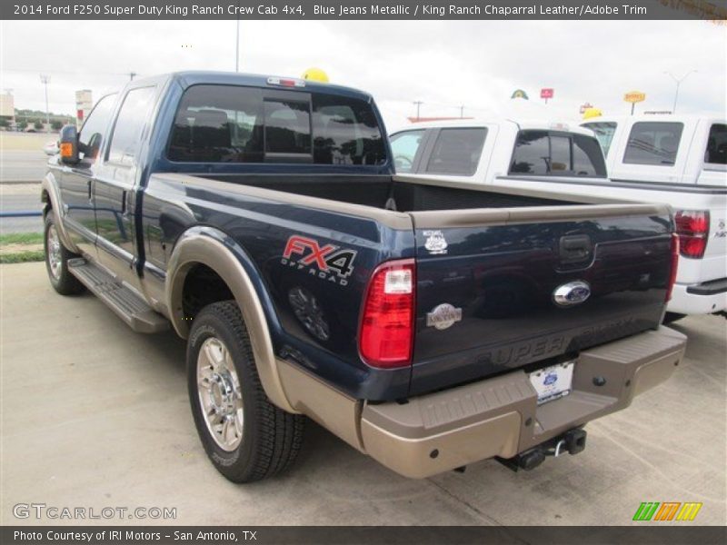 Blue Jeans Metallic / King Ranch Chaparral Leather/Adobe Trim 2014 Ford F250 Super Duty King Ranch Crew Cab 4x4