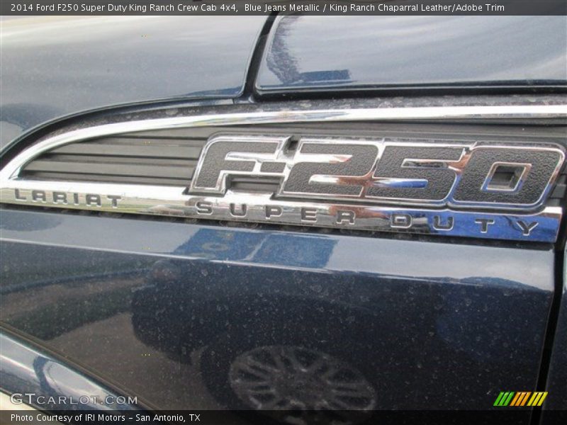 Blue Jeans Metallic / King Ranch Chaparral Leather/Adobe Trim 2014 Ford F250 Super Duty King Ranch Crew Cab 4x4