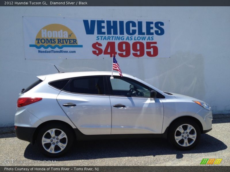 Diamond Silver / Black 2012 Hyundai Tucson GL