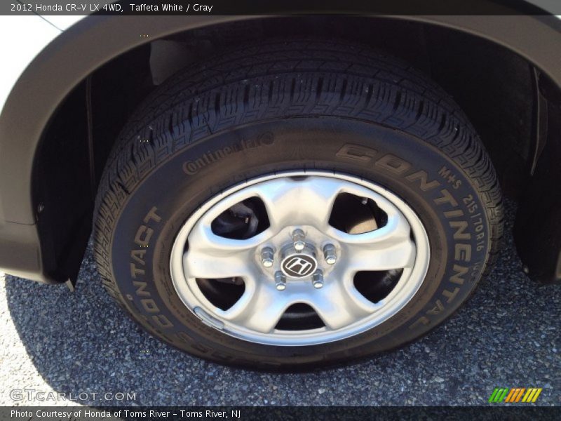 Taffeta White / Gray 2012 Honda CR-V LX 4WD