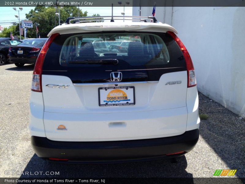 Taffeta White / Gray 2012 Honda CR-V LX 4WD