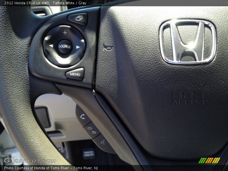Taffeta White / Gray 2012 Honda CR-V LX 4WD