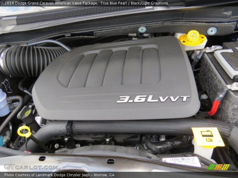 True Blue Pearl / Black/Light Graystone 2014 Dodge Grand Caravan American Value Package