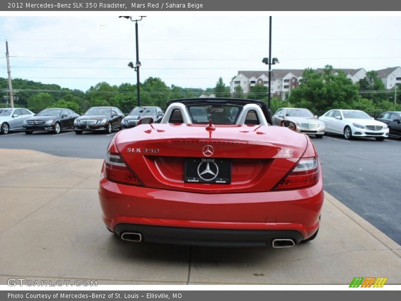 Mars Red / Sahara Beige 2012 Mercedes-Benz SLK 350 Roadster