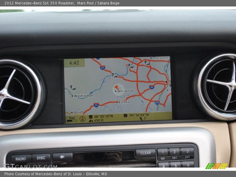 Mars Red / Sahara Beige 2012 Mercedes-Benz SLK 350 Roadster