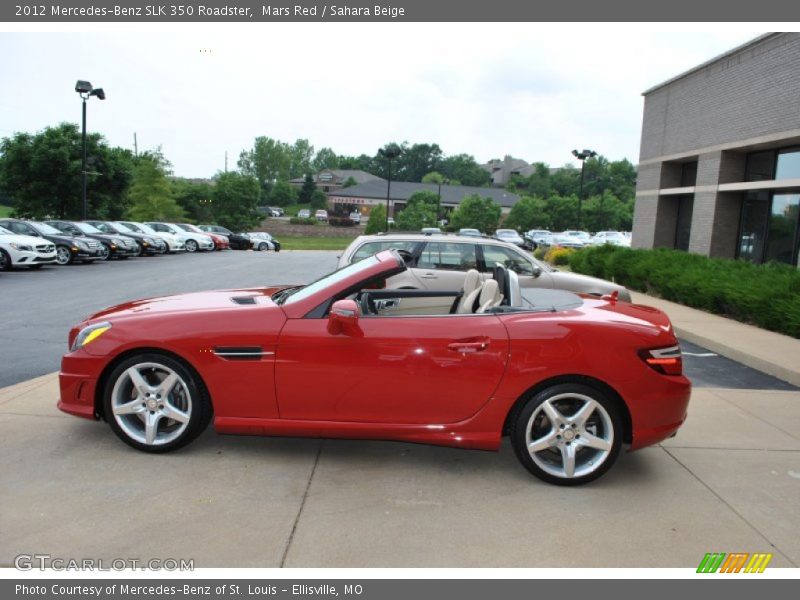 Mars Red / Sahara Beige 2012 Mercedes-Benz SLK 350 Roadster